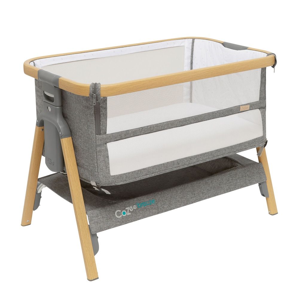 Tutti Bambini Cozee Breeze Plus Bedside Sleeper & Oak/Charcoal
