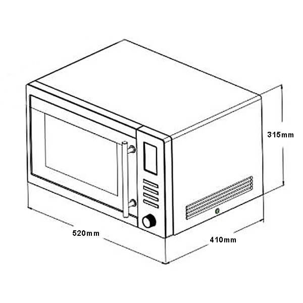 Sharp Smart Inverter 1200W Microwave R350EW R4K Better Than Rental