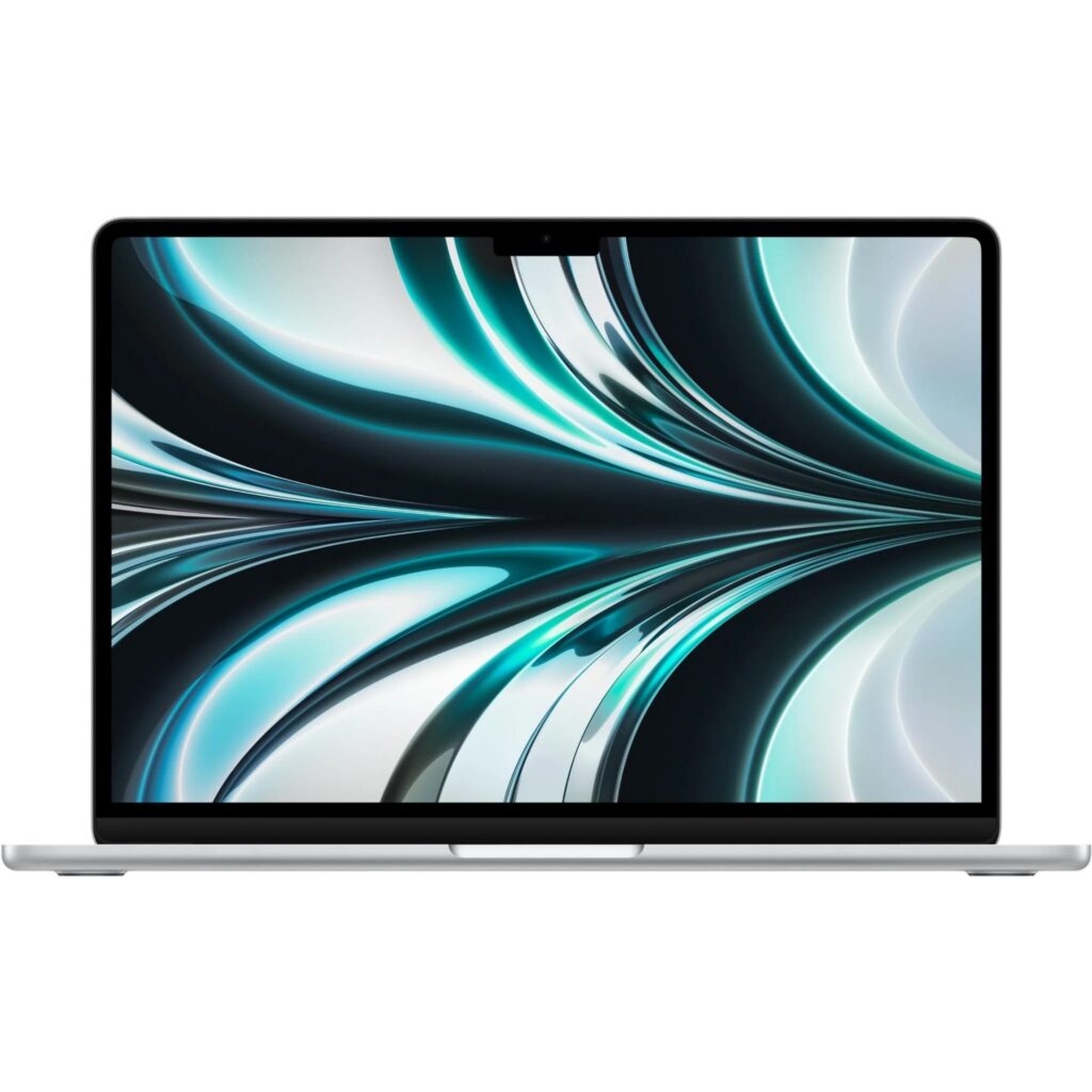 apple 13" macbook air m2/8 core cpu/8 core gpu/256gb ssd silver