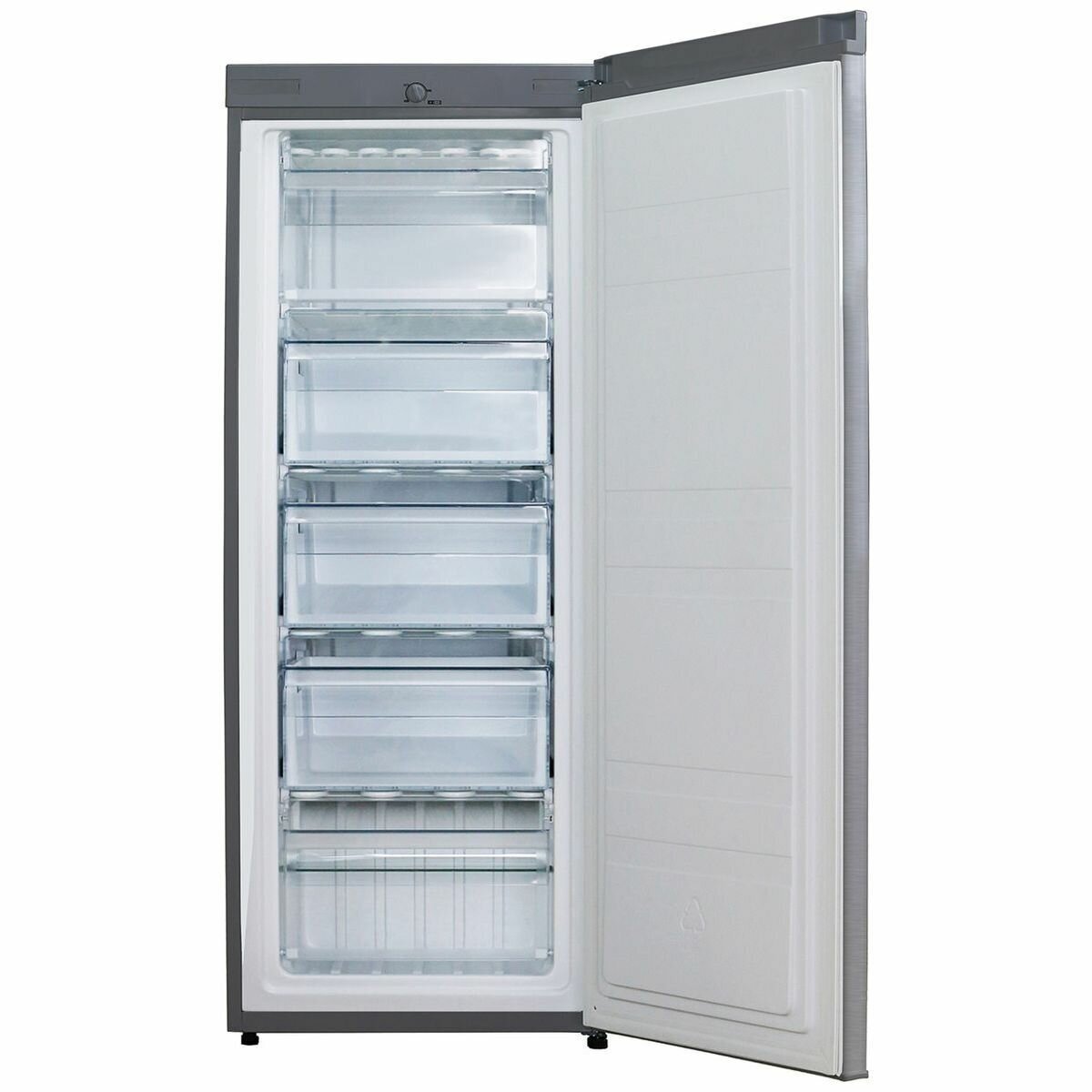 Esatto 162L Upright Manual Defrost Freezer Silver R4K Better Than