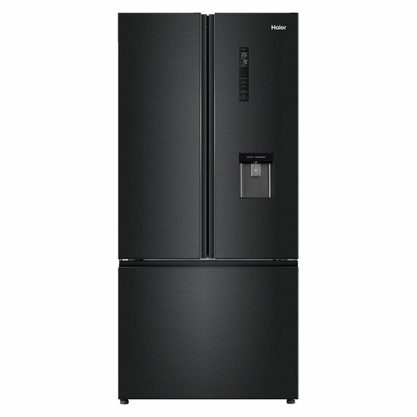 Haier 492L French Door Frost Free Fridge with Water Dispenser Black