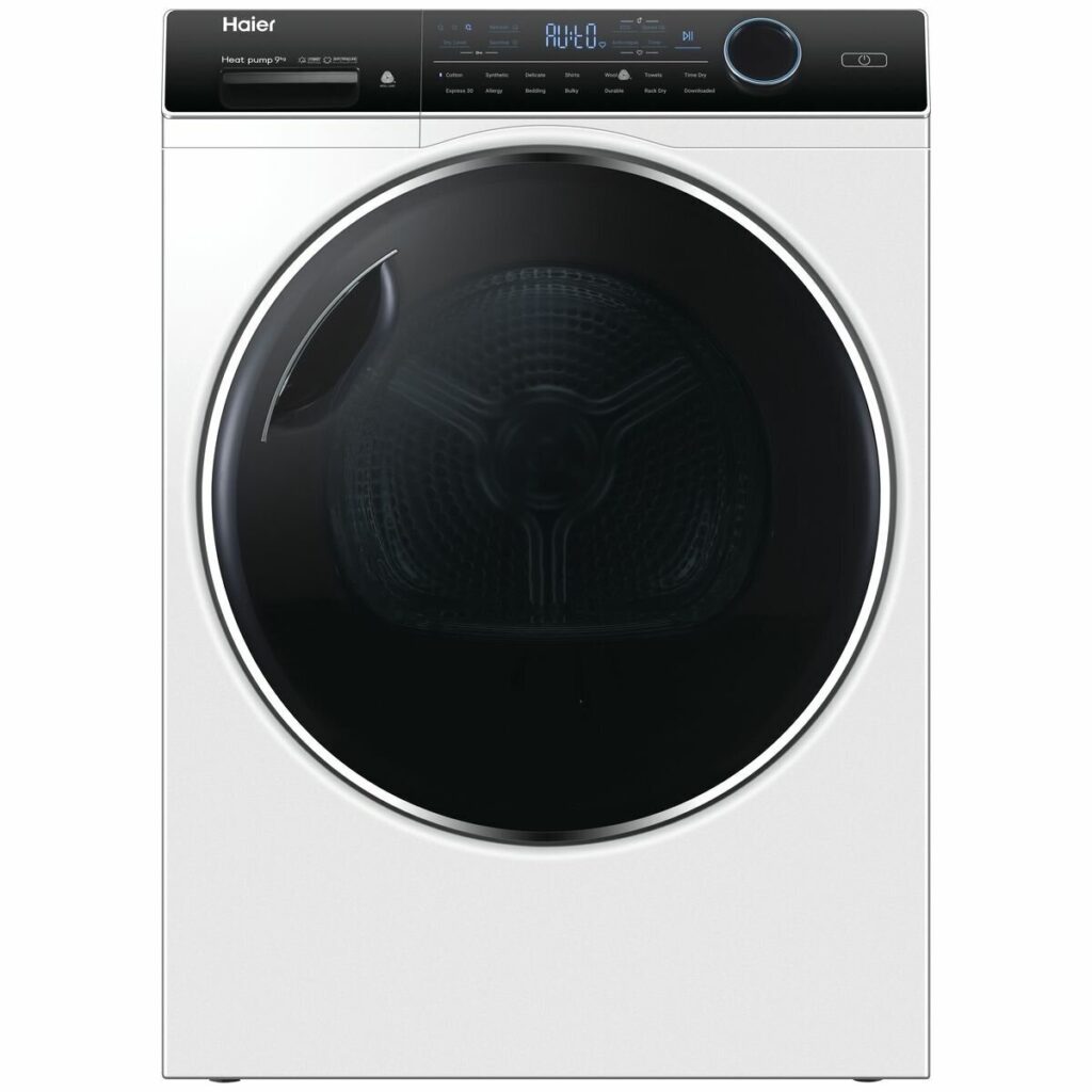 haier 9kg heat pump dryer with steam refresh