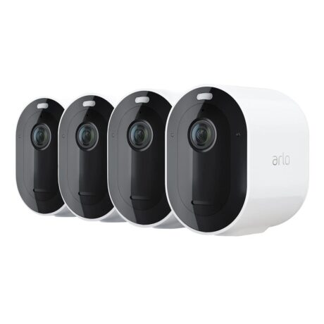 arlo pro 5 2k spotlight wire free camera (4 pack) vmc4460p 100aus