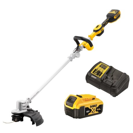 dewalt 18v 5.0ah xr lithium ion brushless split shaft string line trimmer combo kit dcmst561p1 xe