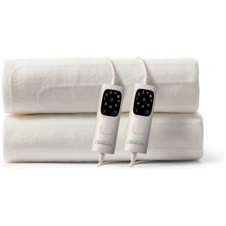 sunbeam sleep perfect fitted antibacterial queen electric blanket