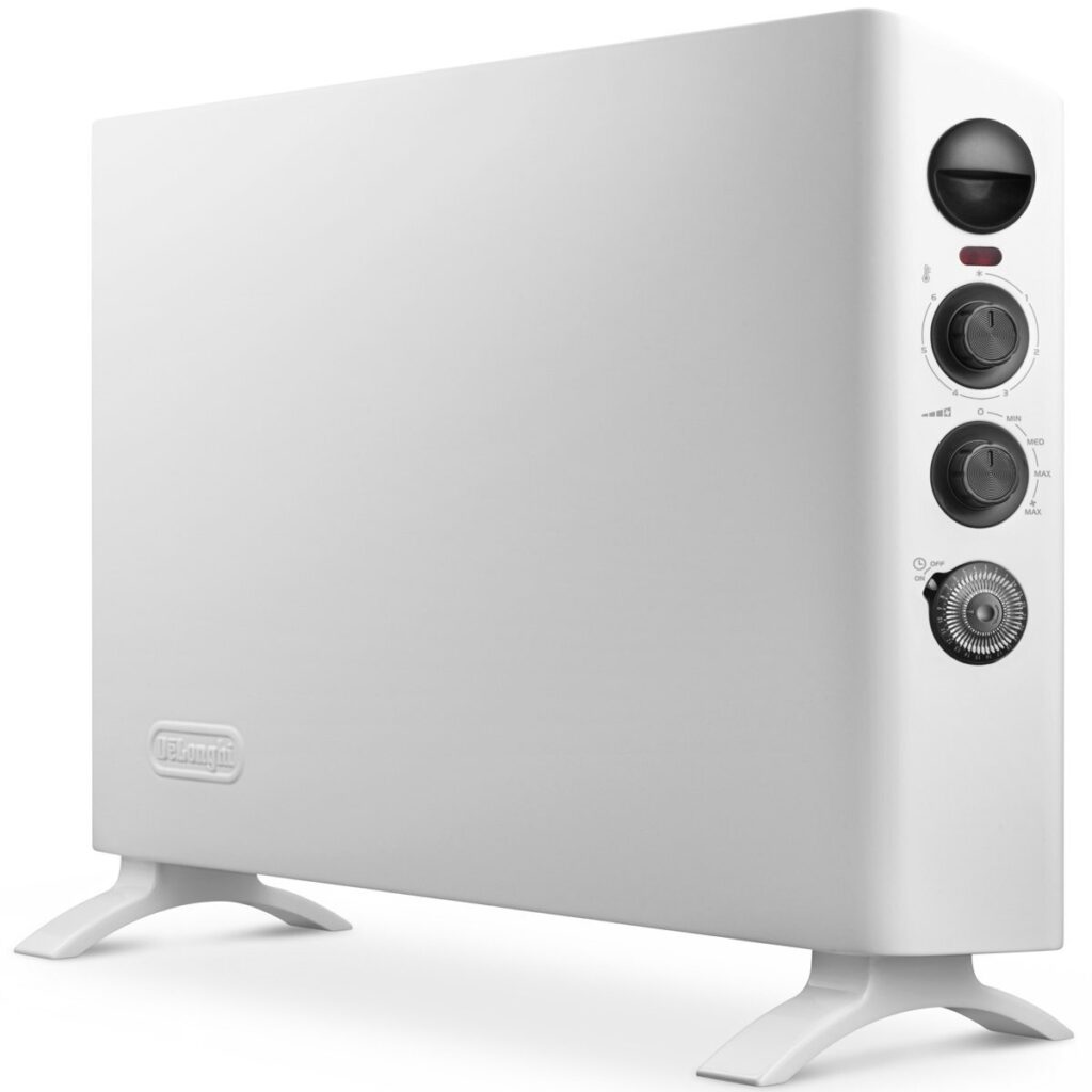 delonghi 2400w convection heater with timer