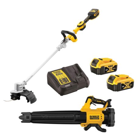 dewalt 18v 5.0ah xr lithium ion brushless 2 piece outdoor power garden equipment combo kit 5ah dcz241p2 xe