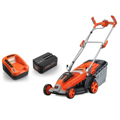 redback 40v 6.0ah brushless lithium ion cordless 380mm push lawn mower combo kit