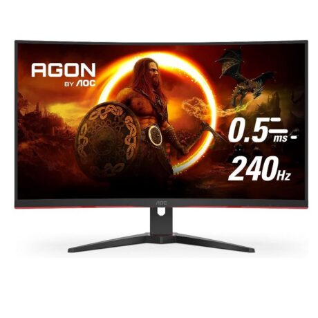 aoc 31.5" curved 0.5ms 240hz, fhd 1080 freesync premium, gaming monitor c32g2ze