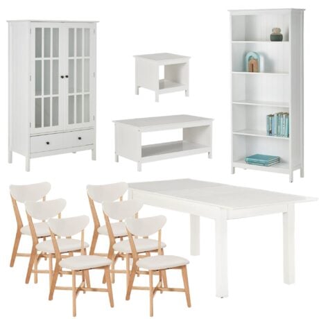 hamilton living room package with 6 x elke chairs