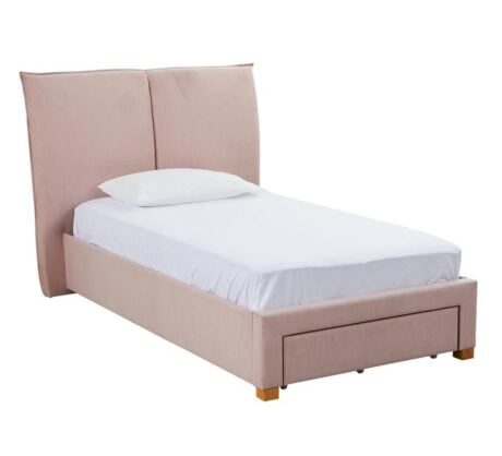 delphi king single pink bed frame & bloom king single mattress