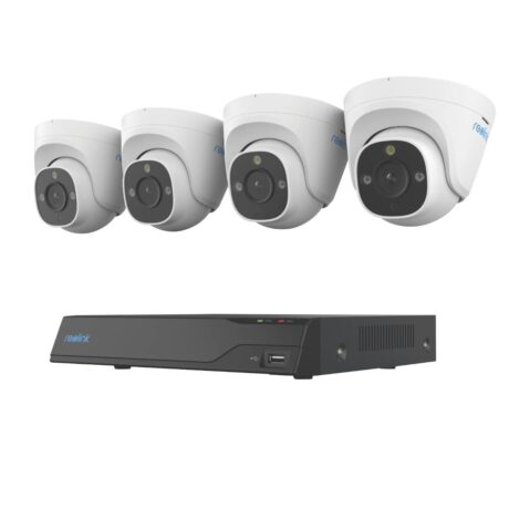 reolink 8 channel nvr x 4 8mp security cameras
