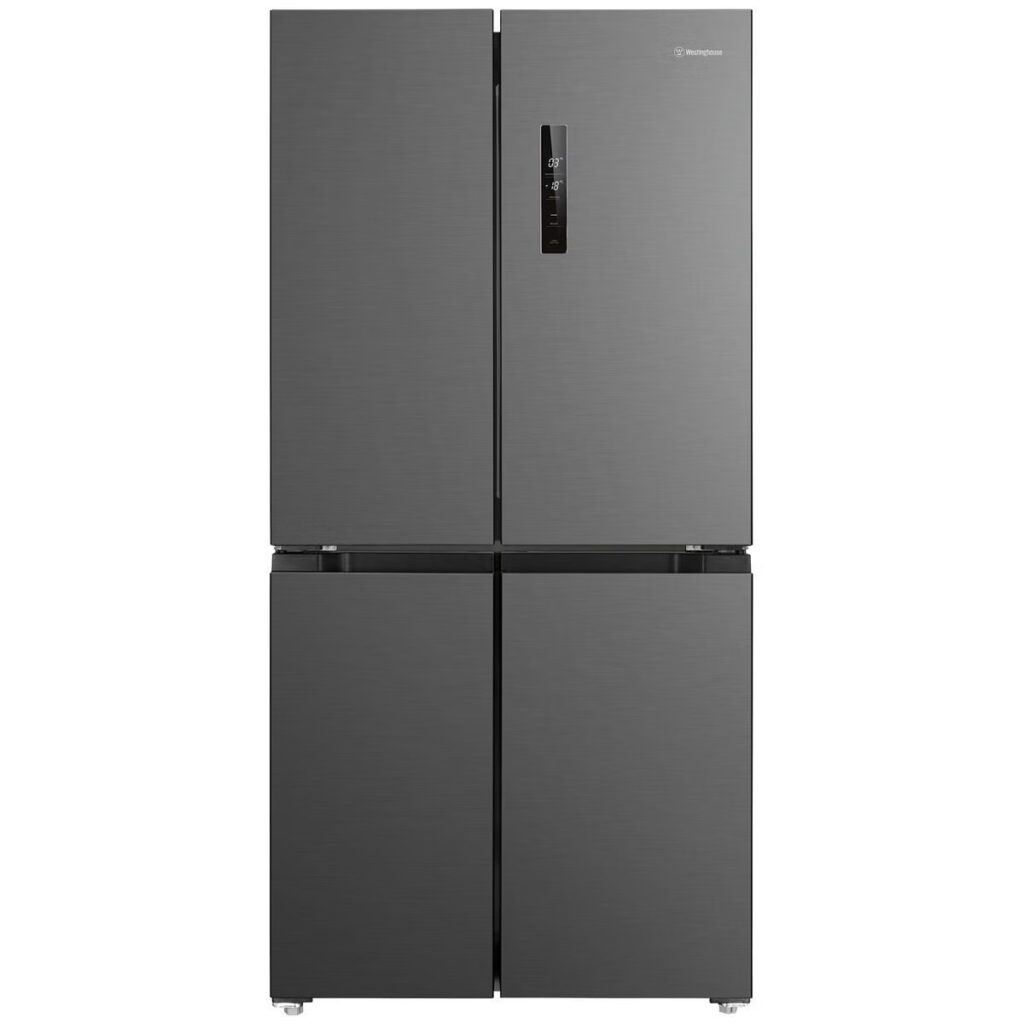 westinghouse 496l quad door refrigerator black