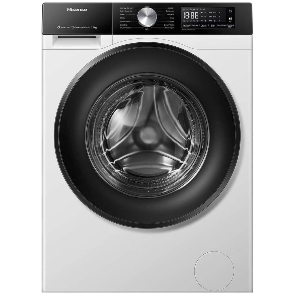 hisense 7.5kg series 3s front load washer hwf3s7514x