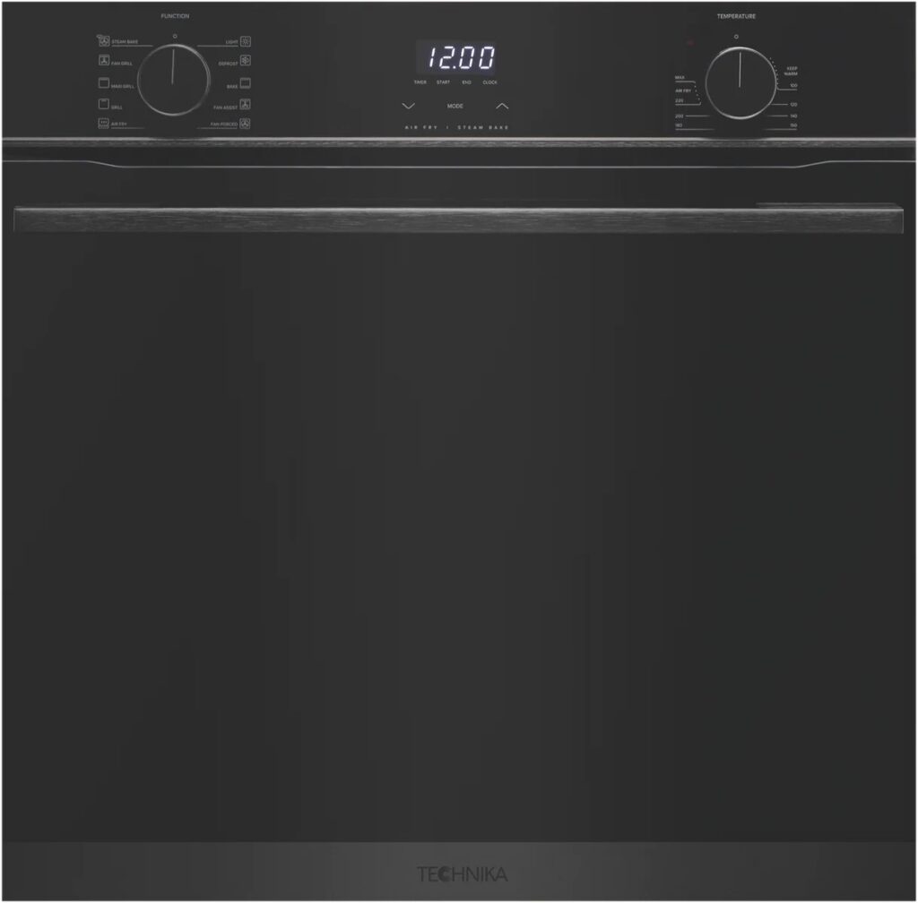 technika 60cm 10 function electric oven with steam bake and air fry