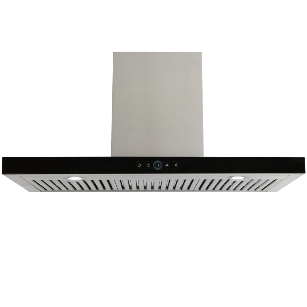 technika 90cm canopy rangehood black