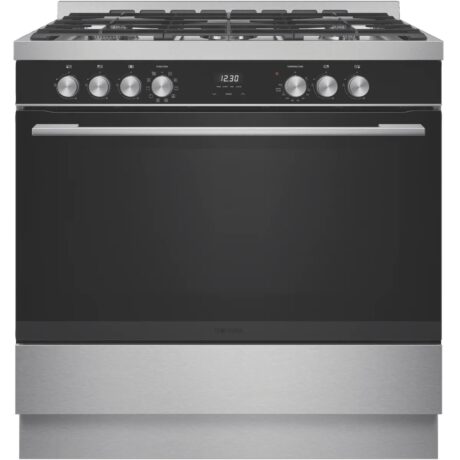 technika 90cm 10 function dual fuel freestanding cooker black glass + stainless steel