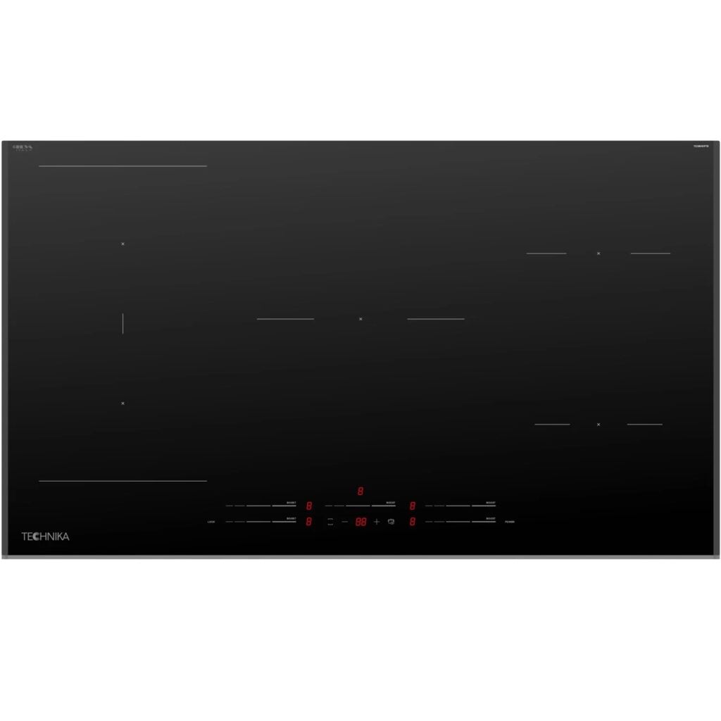 technika 90cm 5 zone flex zone touch control power shift induction cooktop